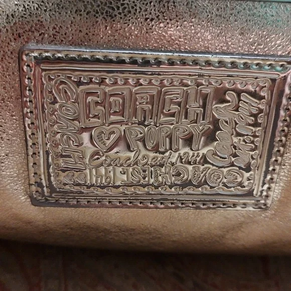 Coach Poppy Jazzy Rare gold Crossbody Bag 20384E Great Condition - Picture 2 of 16